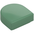 LEGO Sand Green Tile 1 x 1 Half Oval (24246 / 35399)