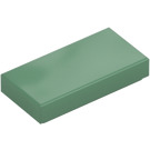 LEGO Sand Green Tile 1 x 2 with Groove (3069 / 30070)