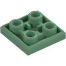 LEGO Sand Grønn Tile 2 x 2 Omvendt (11203)