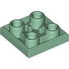LEGO Vert sable Tuile 2 x 2 Inversé (11203)