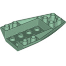 LEGO Vert sable Coin 6 x 4 Tripler Incurvé Inversé (43713)