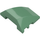 LEGO Sand Green Wedge Curved 3 x 4 Triple (64225)