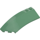 LEGO Sand Green Wedge Curved 3 x 8 x 2 Left (41750 / 42020)