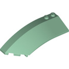 LEGO Sand Green Wedge Curved 3 x 8 x 2 Left (41750 / 42020)