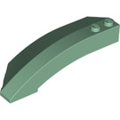 LEGO Sand Green Wedge Curved 3 x 8 x 2 Right (41749 / 42019)