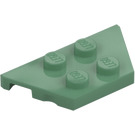 LEGO Sand Green Wedge Plate 2 x 4 (51739)