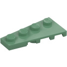 LEGO Sand Green Wedge Plate 2 x 4 Wing Left (41770)