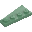 LEGO Sand Green Wedge Plate 2 x 4 Wing Right (41769)