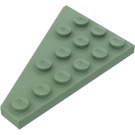 LEGO Sandgrün Keil Platte 4 x 6 Flügel Rechts (48205)