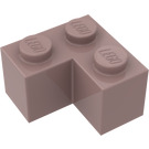 LEGO Sandrot Backstein 2 x 2 Ecke (2357)