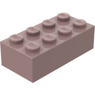 LEGO Sand Red Brick 2 x 4 (3001 / 72841)