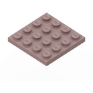 LEGO Rouge sable assiette 4 x 4 (3031)