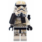 LEGO Sandtrooper med Svart Pauldron och Survival Ryggsäck Minifigur