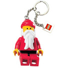 LEGO Santa Schlüssel Kette mit Logo Fliese (4204330)