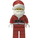 LEGO Santa with Fur Jacket (Copper Belt, White Eyebrows, Cheek Lines) Minifigure