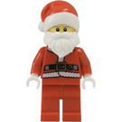 LEGO Santa with Fur Jacket (Copper Belt, White Eyebrows) Minifigure