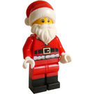 LEGO Santa with Fur Jacket (Dark Red Creases, Black Boots) Minifigure