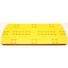 LEGO Scala Fliese 8 x 20 x 2/3 Rund Ends und Noppen