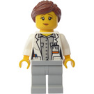 LEGO Scientist jossa Reddish Ruskea Hiukset Minihahmo