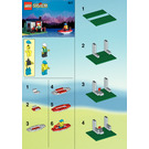 LEGO Sea Vliegtuig met Hut en Boat 1817 Instructions