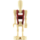 LEGO Security Battle Droid con Rojo oscuro Torso y Brazo recto Minifigura