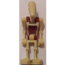 LEGO Security Battle Droid med Mørk rød Overkropp med Beige Insignia Minifigur