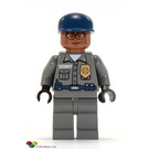 LEGO Security Vakt med Polis Bricka Minifigur