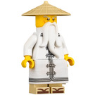 LEGO Sensei Wu with White Robe with Sandals (Raised Eyebrows) Minifigure