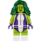 LEGO She-Hulk s Dark Fialová Ruce Minifigurka