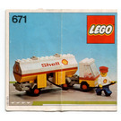 LEGO Shell Petrol Tanker 671-1 Instrukce