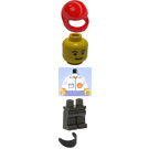 LEGO Shell Worker with Red Hat and Breast Pocket Minifigure