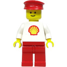 LEGO Shell Worker med Rød Hatt Minifigur