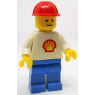 LEGO Shell  Worker mit trapezoid Torso Aufkleber Minifigur