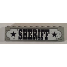 레고 Sheriff Sign - 10 x 1 x 2 - Stickered Assembly