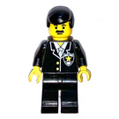 LEGO Sheriff con Nero Capelli e Baffi Minifigure