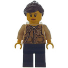 LEGO Sheriff with Dark Brown Hair with Ponytail  Minifigure