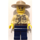 LEGO Sheriff z smirk, Ciemna opalenizna Kapelusz, Opalenizna uniform Minifigurka