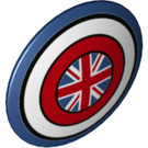 LEGO Щит - Вигнутий з Union Jack Прапор і Червоний і Білий Rings (75902)