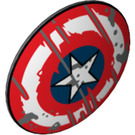 LEGO Shield - Curved with Weathered Captain America Shield Decoration (75902)