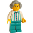 LEGO Shop Worker with Striped Shirt Minifigure