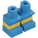 LEGO Short Legs with Yellow Stripe (5962 / 16709)