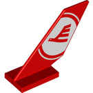 LEGO Shuttle Tail 2 x 6 x 4 with Airline Logo (6239)