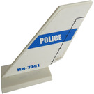 LEGO Shuttle Tail 2 x 6 x 4 with 'POLICE' and 'NN-7741' Sticker (6239)
