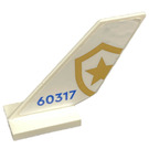 LEGO Shuttle Tail 2 x 6 x 4 with Police Badge 60317 Both Sides Sticker (6239)