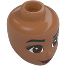 LEGO Sienna Brown Moana Minidoll Head (92198 / 107866)