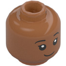 LEGO Sienna Brown Padma Patil Head (Recessed Solid Stud) (3274 / 108564)