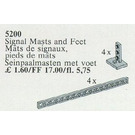 LEGO Signaal Masts en Basis Supports 5200