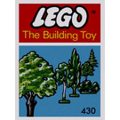 LEGO Six Trees et Bushes (The Building Toy) 430-2