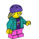 LEGO Skater Flicka Minifigur