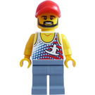 LEGO Skater im Tanktop mit Rot Kappe Minifigur